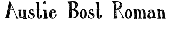 Austie Bost Roman Holiday Sketch font preview